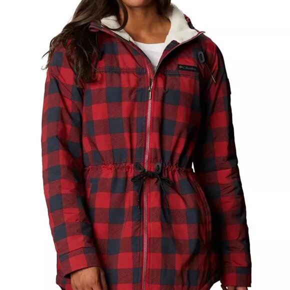 Columbia Women's Chatfield Hill Plaid Fleece-Lined Jacket - Large - Picture 1 of 6